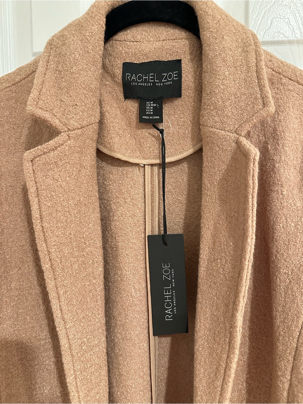 Rachel Zoe Camel Single-Button Wool-Blend Coat - Picture 5 of 7